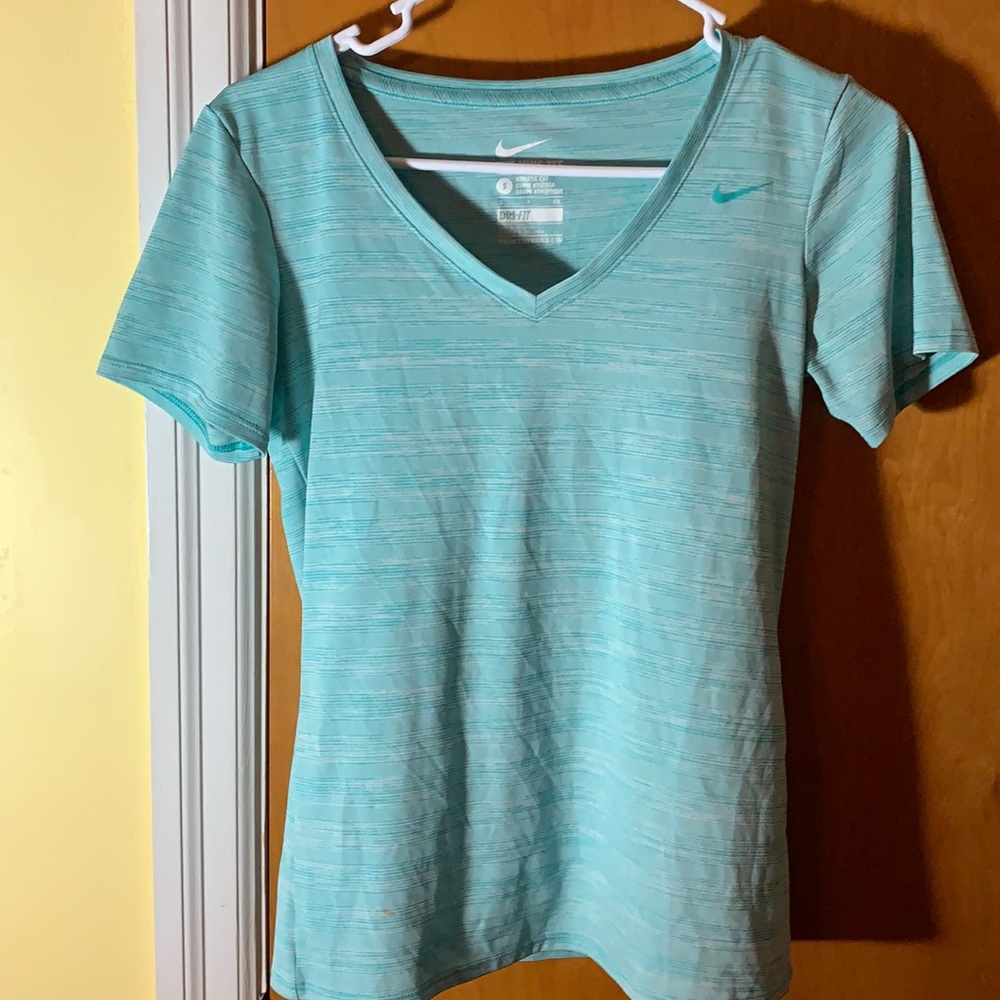 Blue Nike Dry-Fit tee shirt